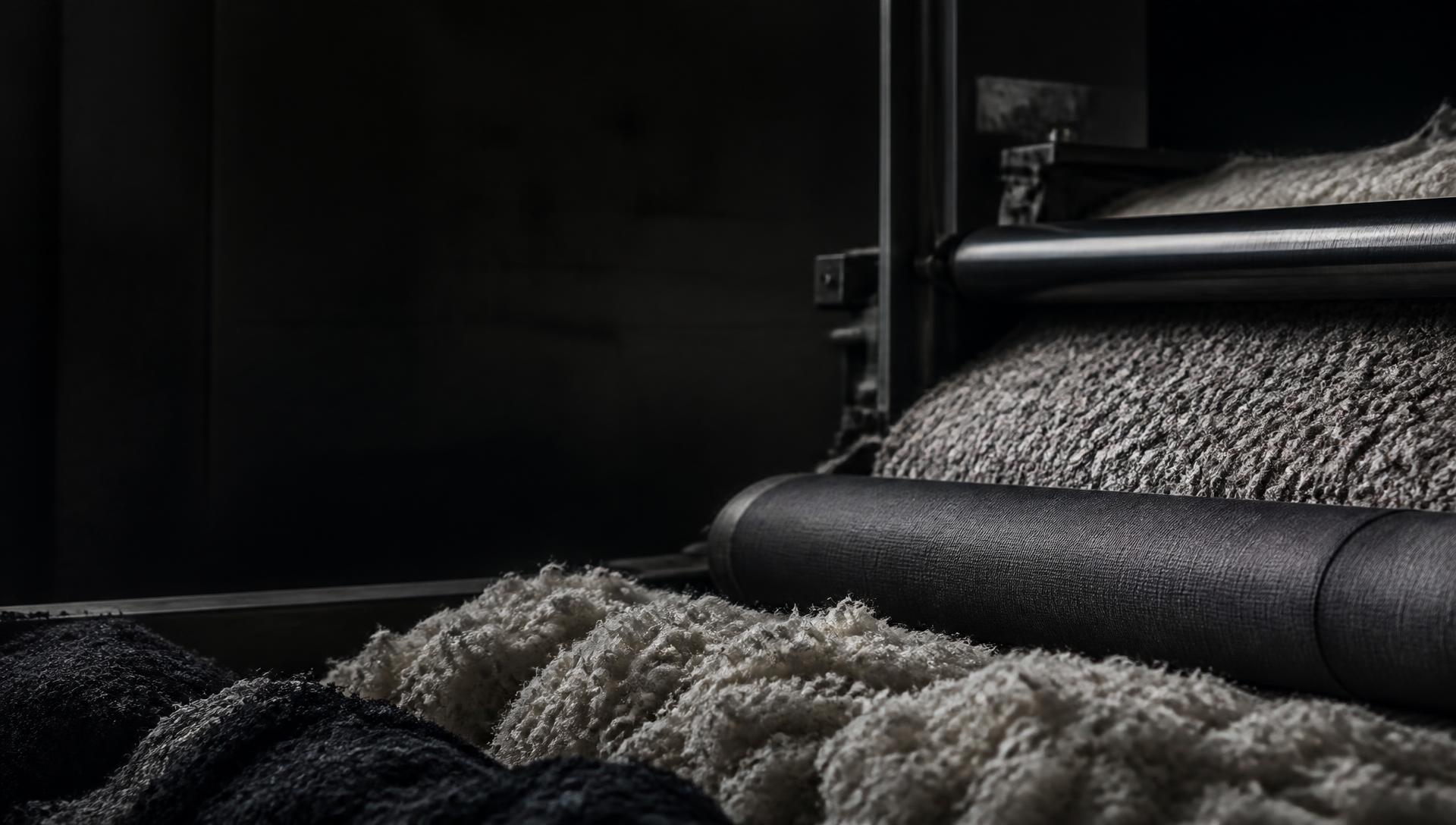 Fibras textiles en un proceso industrial de transformación